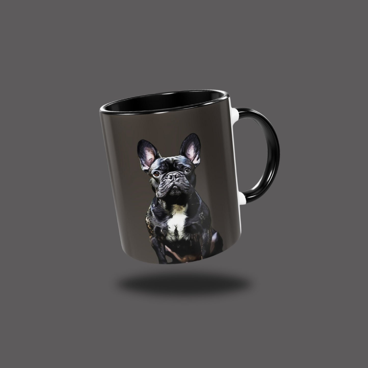 Custom Cartoon Pet Portrait Mug (11oz Coloured Ceramic)