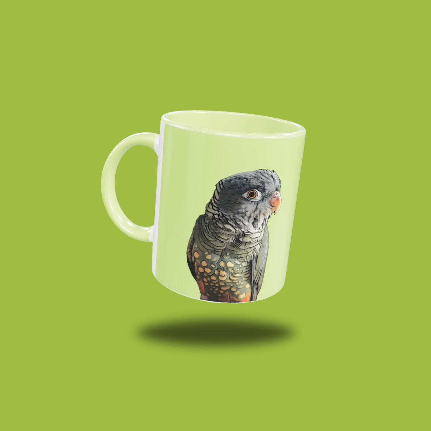 Custom Cartoon Pet Portrait Mug (11oz Coloured Ceramic)