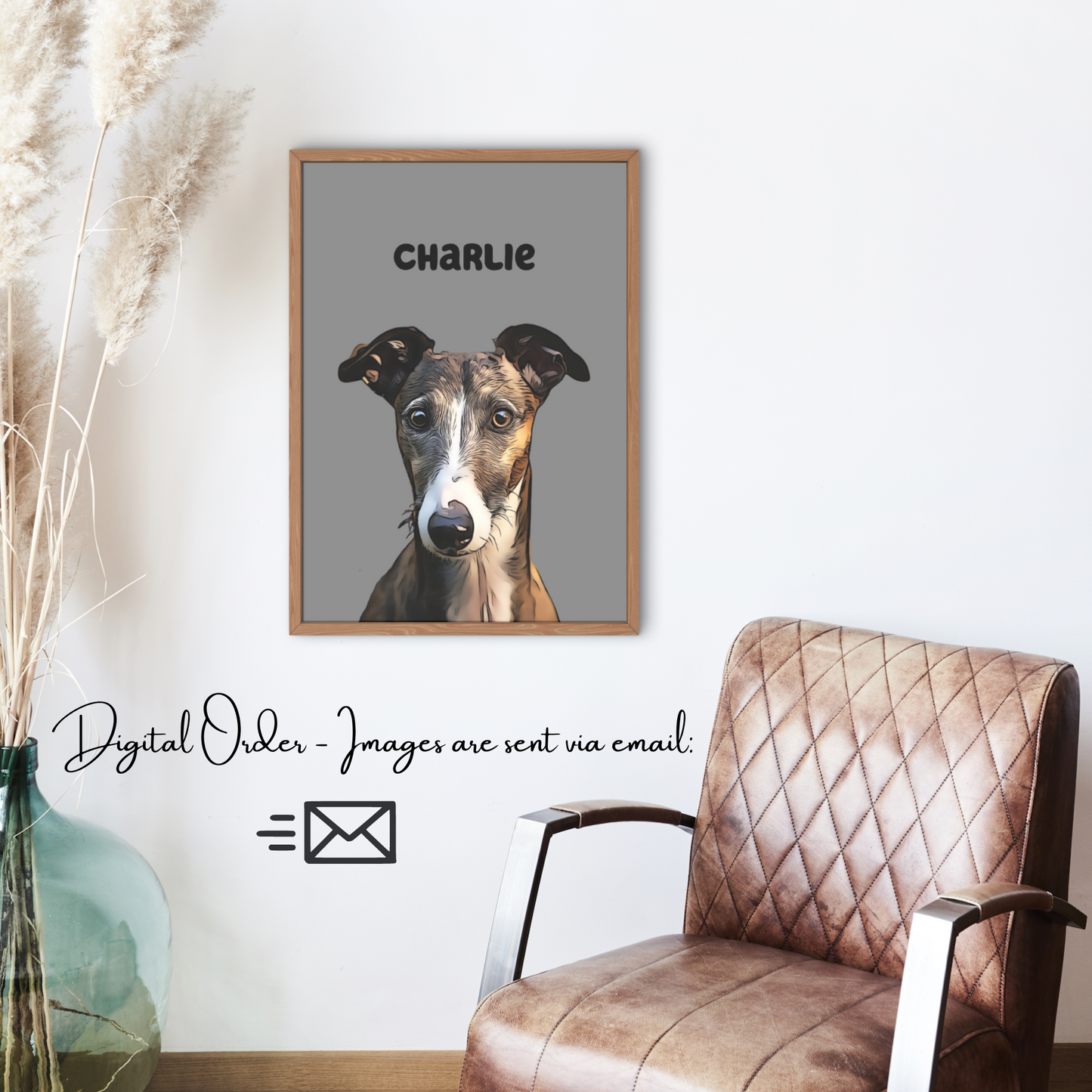 Digital Cartoon Pet Portrait | Turn Pets Into Art