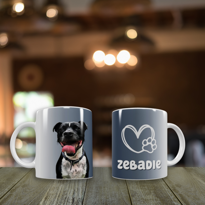 Custom Pet Portrait Mug (11oz White Ceramic)