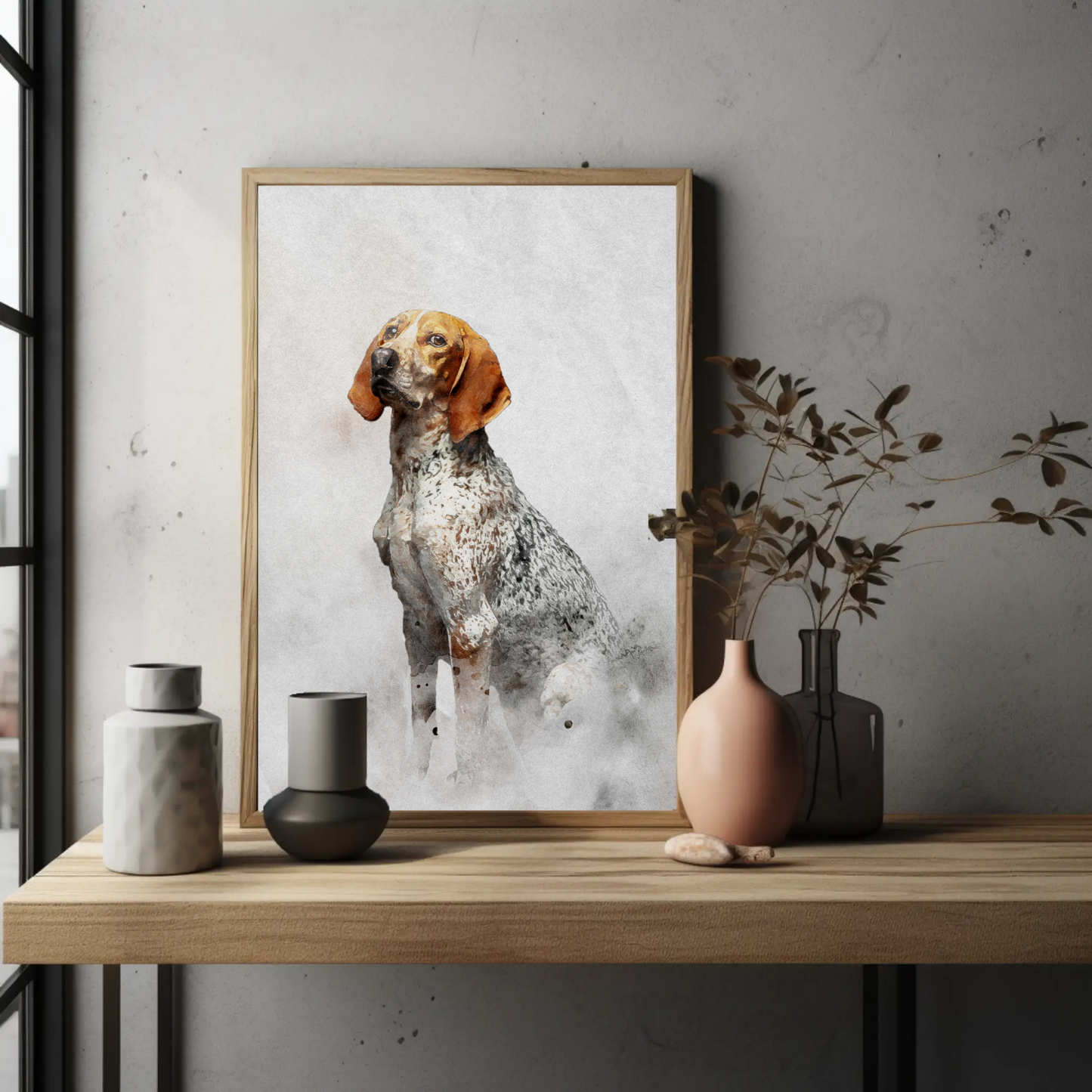 Digital Watercolour Pet Portrait, Turn Pets Into Art