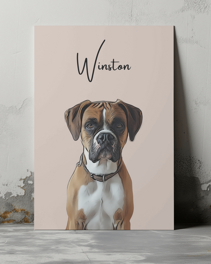 Customised Cartoon Pet Portraits - Premium Printed Posters